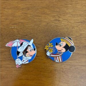 Mickey and Minnie Mouse Enamel Pins